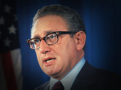 Henry Kissinger​​ fue un político estadounidense  que tuvo una gran influencia sobre la política internacional
