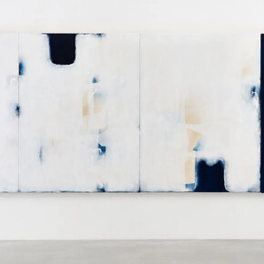 Ian McKeever, Going forth IV (Deep blue) (detail), 2022-2024. Courtesy of Heather Gaudio Fine Art