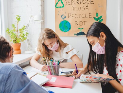 Alunos aprendem sobre reciclagem