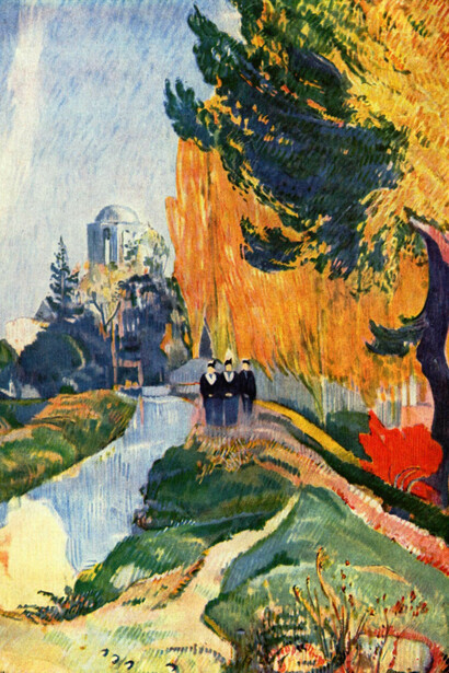 Paul Gauguin; Los Alyscamps, 1888 (detalle)