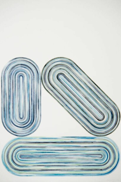 Serena Mitnik-Miller, Untitled (12), 2013, Watercolor on paper, 40 x 30 inches