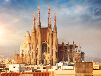 Vista panorámica de la Sagrada Familia