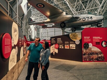 La guerre froide, vue d’exposition. Avec l’aimable autorisation d’Ingenium. Musée de l’aviation et de l’espace du Canada 