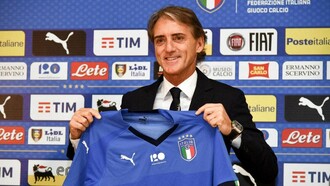 Il Commissario tecnico della Nazionale Roberto Mancini