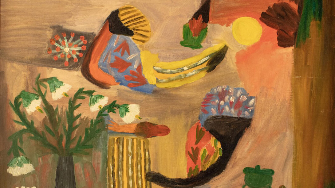 Clementine Hunter, Chaleur: the sun gives life to everything (detail), 1962,