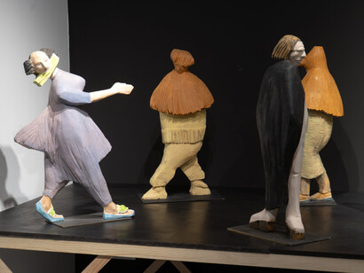 Francisco Leiro, Escrache, vista de exhibición. Cortesía de la Galería Moisés Pérez de Albéniz 