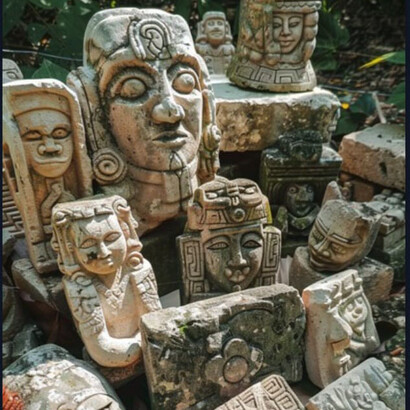 Esculturas rivera maya