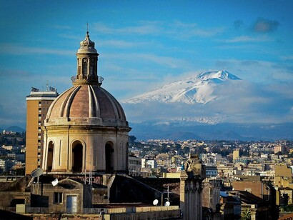 L'Etna vista da Catania