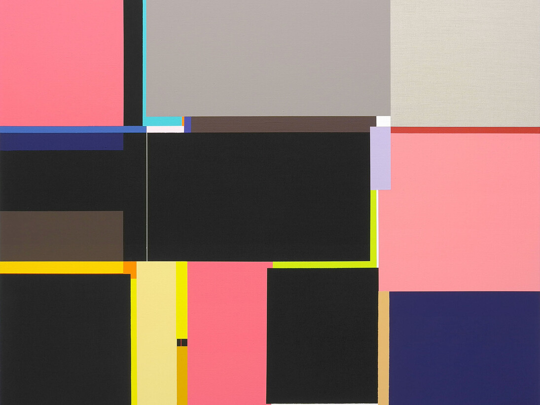 Richard Schur, Bridges, from Manhattan Series, Acrylic on Canvas, 110 x 140 cm