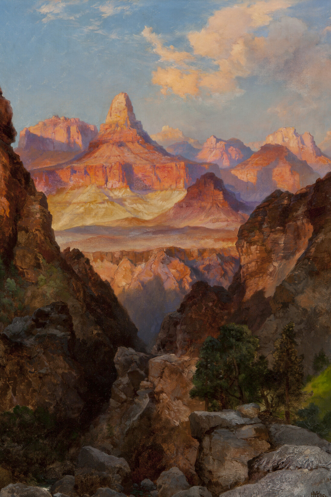 Thomas Moran, Zoroaster Temple at Sunset, 1916. Oil on canvas. Gift of Mr. and Mrs. John W. Kieckhefer.
