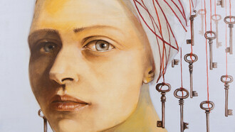 Pierangela Bilotta, Opportunità (dettaglio) (tecnica mista su legno 60x60)