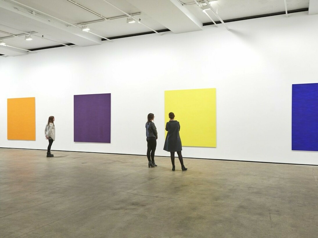 Callum Innes. With Curve, Exhibition view. Courtesy of Sean Kelly