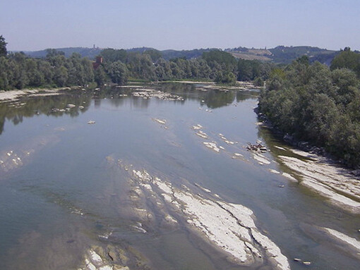 Un tratto del fiume Tanaro