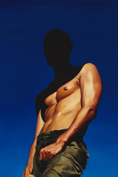 Sam McKinniss, Gilles Sentain, 2024. Courtesy of David Kordansky Gallery 