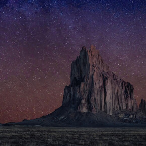 Steven J Yazzie, Throwing Stars Over Monsters, archival pigment print, 56x32 inches, ©
Steven J Yazzie 2023. Courtesy Gerald Peters Contemporary