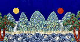 Kate Oh, The sun and moon and 5 peaks. Courtesy of Kate Oh Gallery