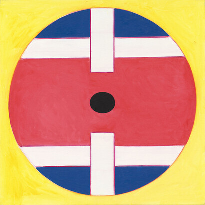 Ho Kan, Abstract, 2015, Oil on canvas, 100x100cm. Courtesy of Eli Klein Gallery