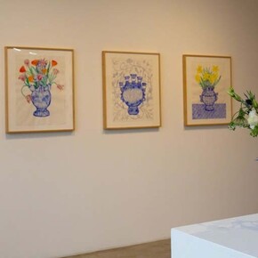 Sandow Birk and Elyse Pignolet. Courtesy of Track 16 Gallery