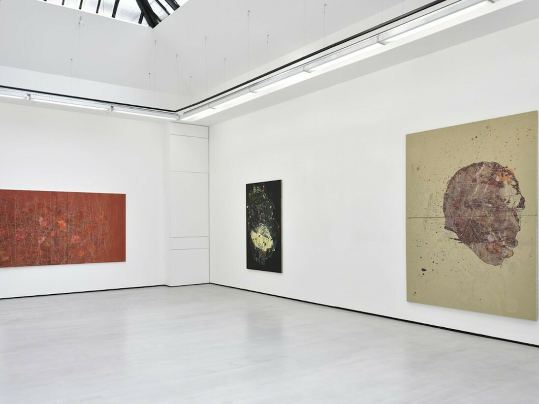 Sur vous je crache la peinture, Exhibition view. Courtesy of Galerie Christophe Gaillard