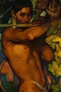 Detalle de "Nuestros dioses antiguos", Saturnino Herrán, 1916