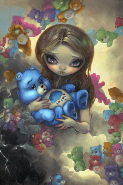 Jasmine Becket-Griffith, Head In The Clouds (detail). Courtesy of the artist and Corey Helford Gallery