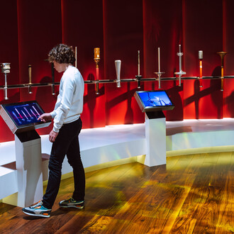 The Olympic Museum's permanent exhibition, exhibition view. Courtesy of the Olympic Museum