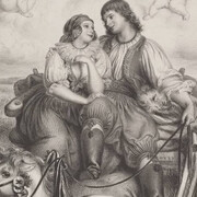 Josef Mánes, Honeymoon in Haná (detail), 1850. Courtesy of Národní galerie Praha