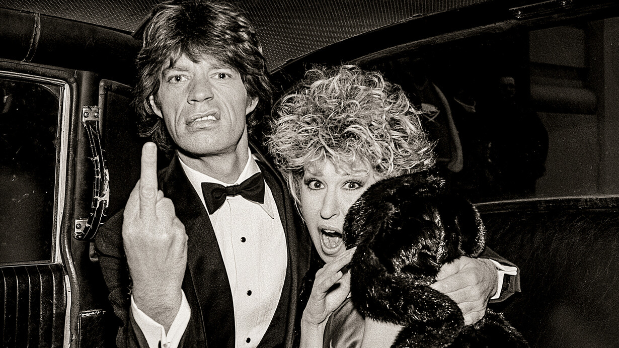 Greg Gorman, Mick Jagger and Bette Midler (detail), New York City, 1983. Courtesy of Fahey/Klein Gallery