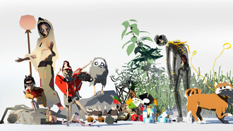 Criaturas de los ecosistemas virtualñes creados por Ian Cheng