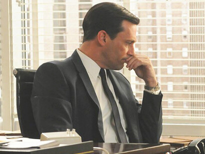Jon Hamm interpreta a Don Draper en la serie de televisión Mad Men (2007-2015)