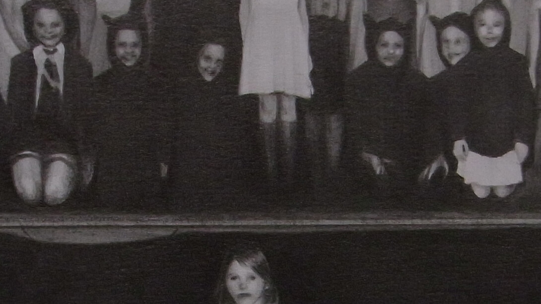 Douglas, Susannah 'Group (Section 1)', 2014 Pencil & ink on paper 9 x 20 cm (detail)