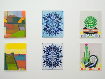 The Twenty by Sixteen Biennial, Exhibition view. Courtesy of Morgan Lehman Gallery