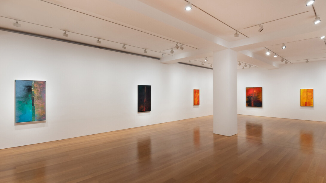 Sterling Ruby, |, exhibition view. Courtesy of Gagosian