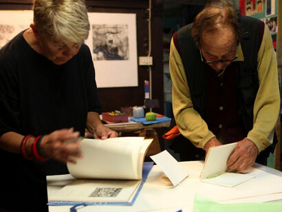 Silvano Gosparini e Nicola Sene lavorando insieme