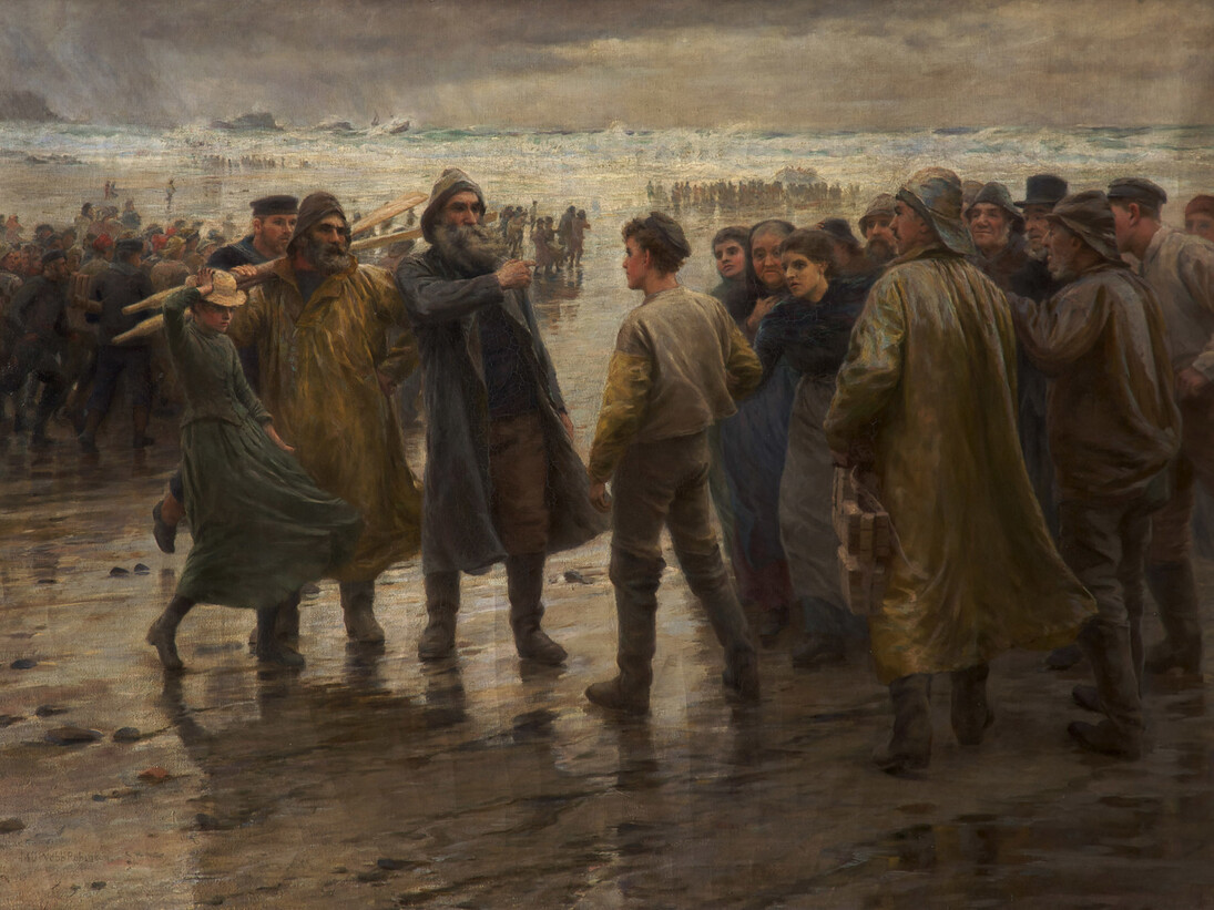 Dorothy Webb Robinson, A Volunteer for the Lifeboat, c.1892, Oil on canvas, 115 x 160 cm, Salford Museum & Art Gallery © Nottingham Castle Museum & Art Gallery | John Hartley, 2015
