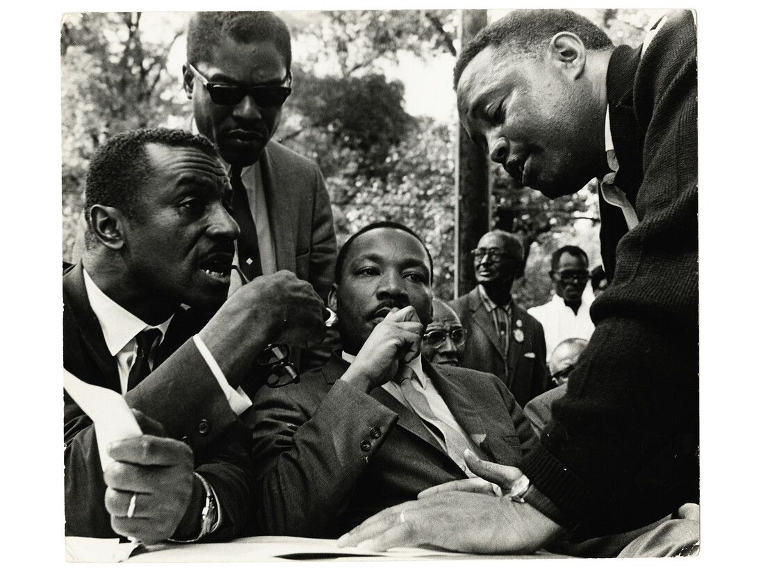 Bob Fitch, Martin L. King (Dr Martin Luther King Jr.), Birmingham, Alabama, United States of America, December 1965, Gelatin silver print, BS.2005.177499 / 106-364, The Black Star Collection, Ryerson Image Centre