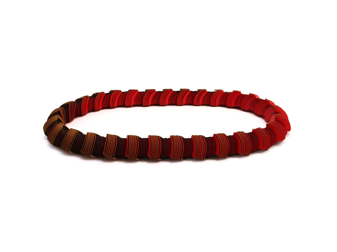 Nel Linssen, Red Paper Necklace, courtesy of The Scottish Gallery