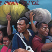 Chéri Chérin, „Le Chemin de l’Exil“, 2004, Oil on canvas, 57 x 93 cm, RMCA collection Tervuren