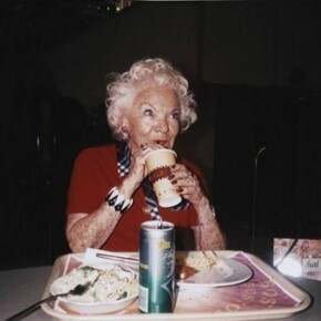 Andi Schmied, 1:30pm, Dizengoff Cntr, A Wiener Schnitzl Lunch Before a Date, August 2012, digital print from 35mm film, 20 x 30 cm