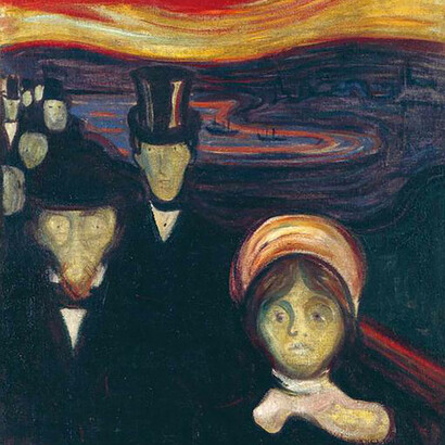 Anxiety by Edvard Munch