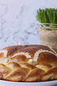 In northern Serbia, česnica is an essential sweet of crispy layers filled with walnuts and raisins