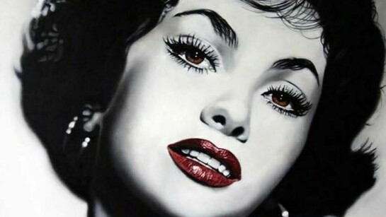 Omaggio a Gina Lollobrigida, olio su tela, 120 x 100 cm, 2012