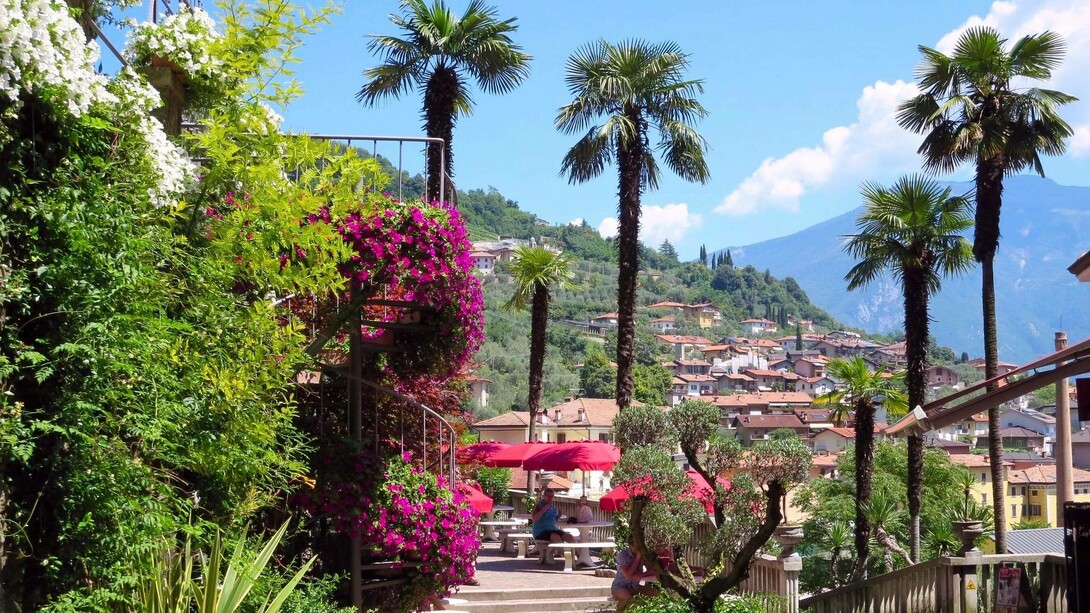 L'ingresso al Parco Grotta Cascata Varone, Riva del Garda, Italia