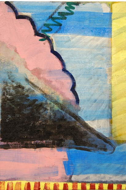 Jon Pilkington, Club trop crop, 2014, Oil on linen, 42 x 32 cm, copyright the artist and Peter von Kant