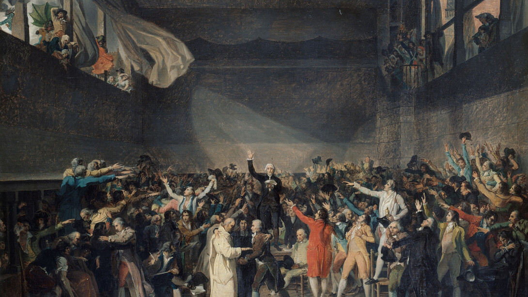 Jacques-Louis David, El juramento del Juego de Pelota (1791)