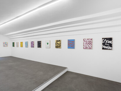 Eric Stefanski, I'm trying to live forever, exhibition view. Courtesy of Lowell Ryan Projects Gallery