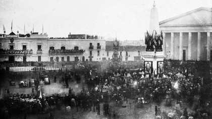 Jura de la Constitución Nacional de Argentina sancionada en 1853, Plaza de Mayo, Buenos Aires