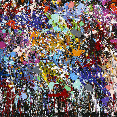 JonOne, Home Invassion, 2019, Acrylic, ink and Posca Marker on canvas, 143 x 165 cm copy