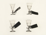 Cornelia Parker; Fox Talbot's Articles of Glass (tagged glasses), 2017. Courtesy artist and Alan Cristea Gallery, London