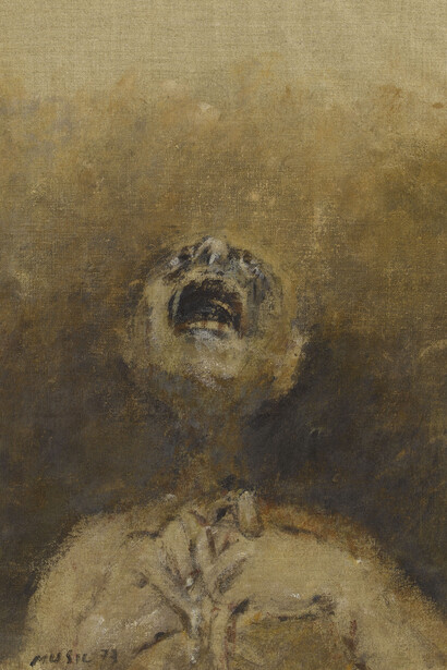 Zoran Music: Noi non siamo gli ultimi (1973). Museo dell'arte e della storia ebraica, Parigi © ADAGP, Paris 2022